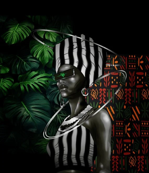 Two Days Before Yesterday — 2087: From Africa With Love, an award-winning Afrofuturist artwork by Daddy MUPHASA